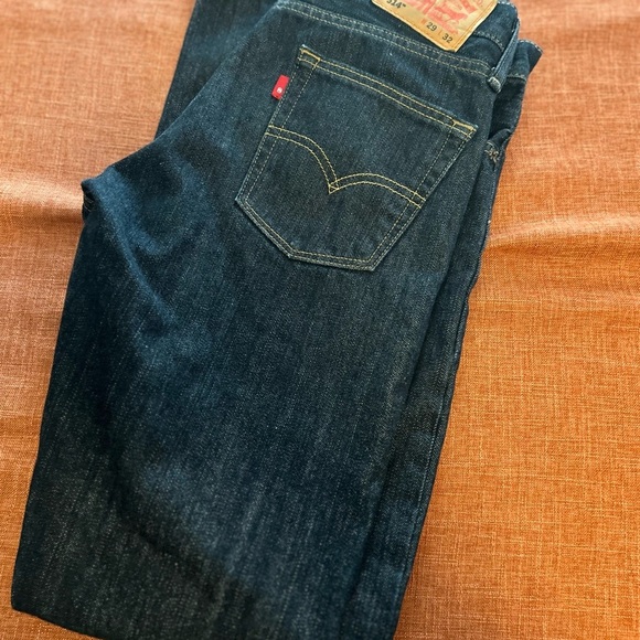 Levi's Men's rare blank 514 Dark Blue Jeans W29 L32 - Picture 13 of 16